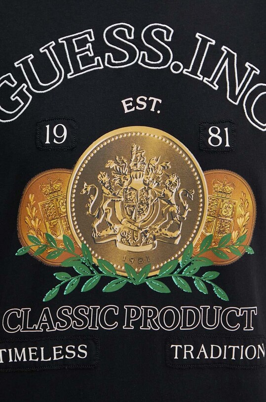 Guess t-shirt bawełniany M4GI56.K9RM1 czarny