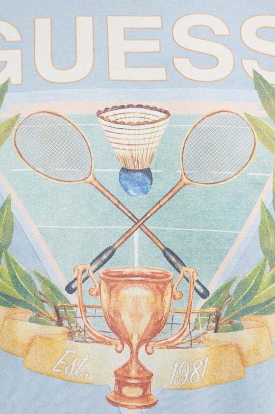 Бавовняна футболка Guess блакитний M4GI60.K9RM1