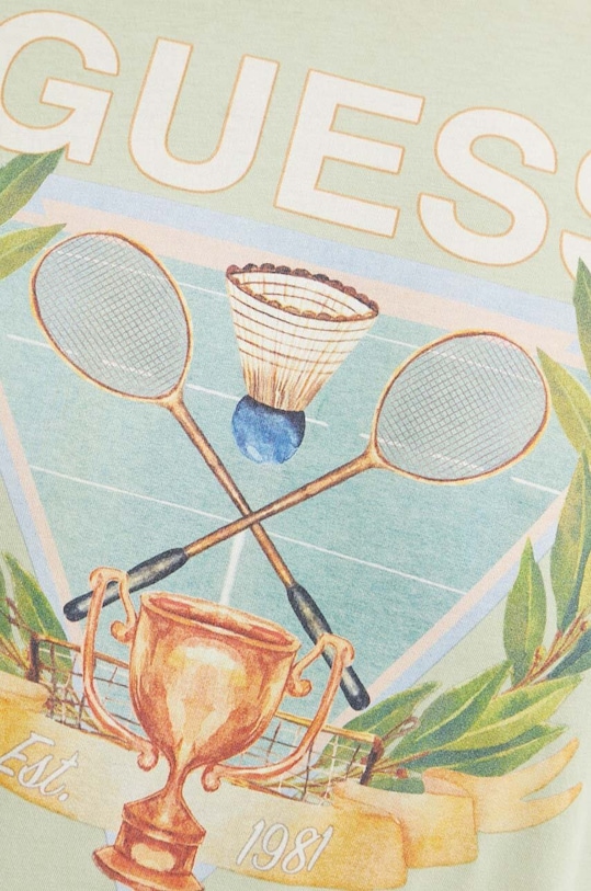 Bavlněné tričko Guess M4GI60.K9RM1 zelená