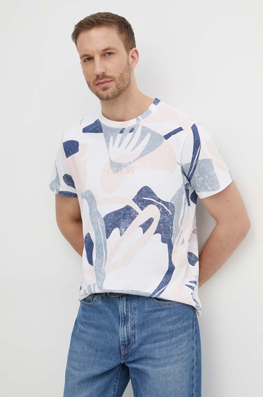 Guess t-shirt bawełniany biały M4GI13.I3Z14
