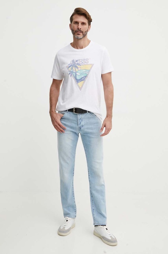 Guess t-shirt bawełniany M4GI16.I3Z14 biały SS24