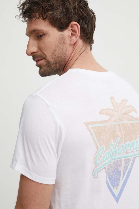 Guess t-shirt bawełniany nadruk biały M4GI46.K9RM1