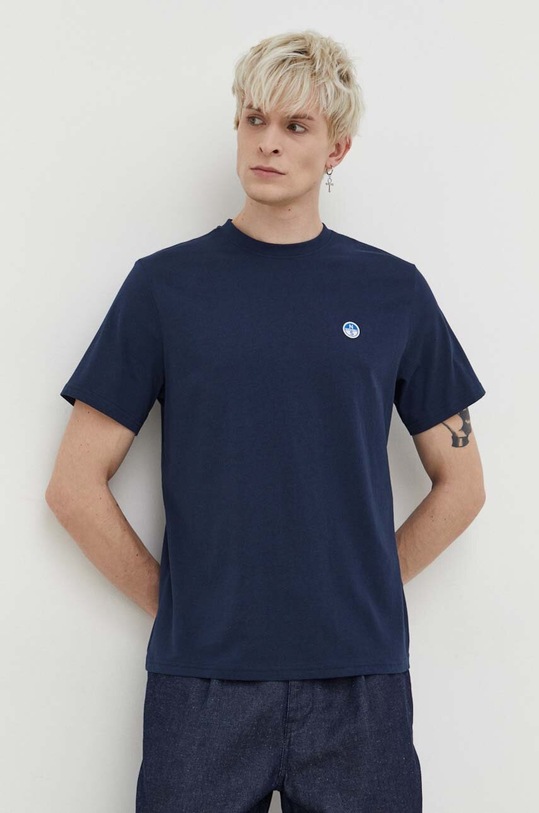 North Sails t-shirt bawełniany bawełna granatowy 692970