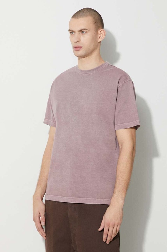 Carhartt WIP cotton t-shirt S/S Taos T-Shirt pink I032847.1XFGD