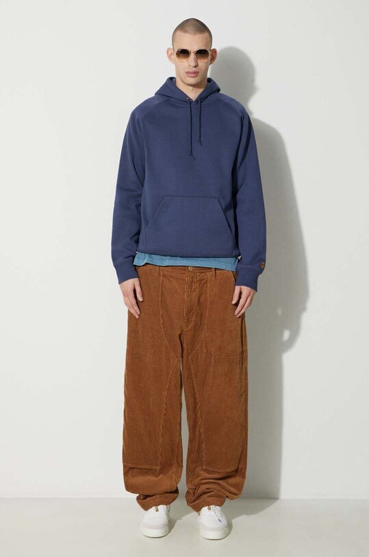 Carhartt WIP cotton t-shirt S/S Taos T-Shirt I032847.1Y1GD blue SS24