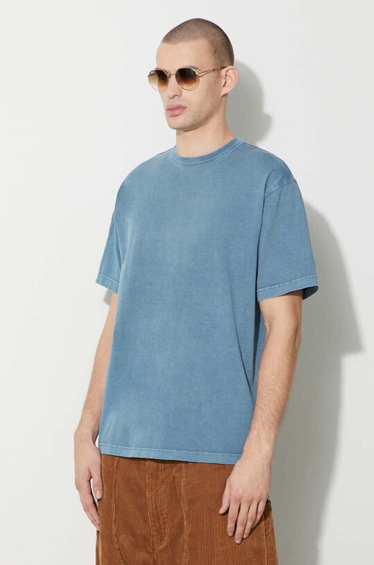 Carhartt WIP cotton t-shirt S/S Taos T-Shirt blue I032847.1Y1GD