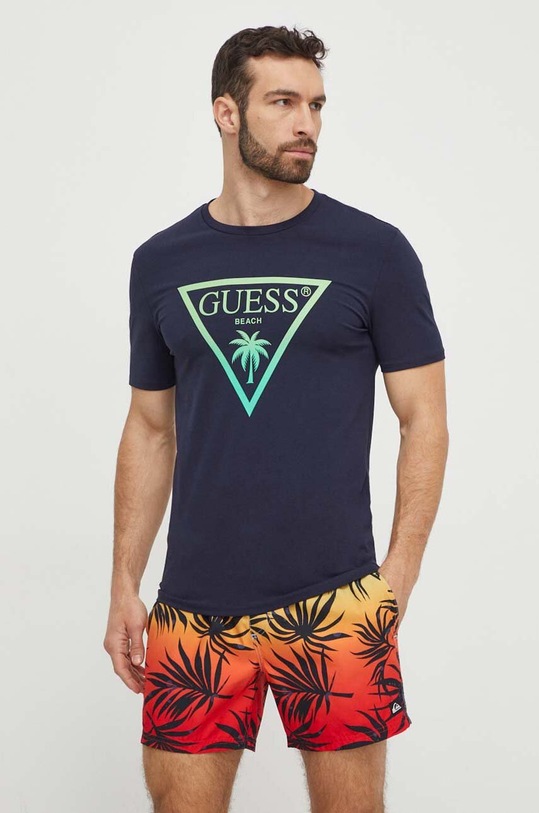Guess t-shirt F4GI00.J1311 granatowy SS24
