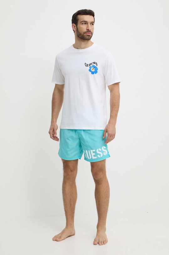 Guess t-shirt bawełniany FLOWER F4GI01.I3Z11 biały SS24