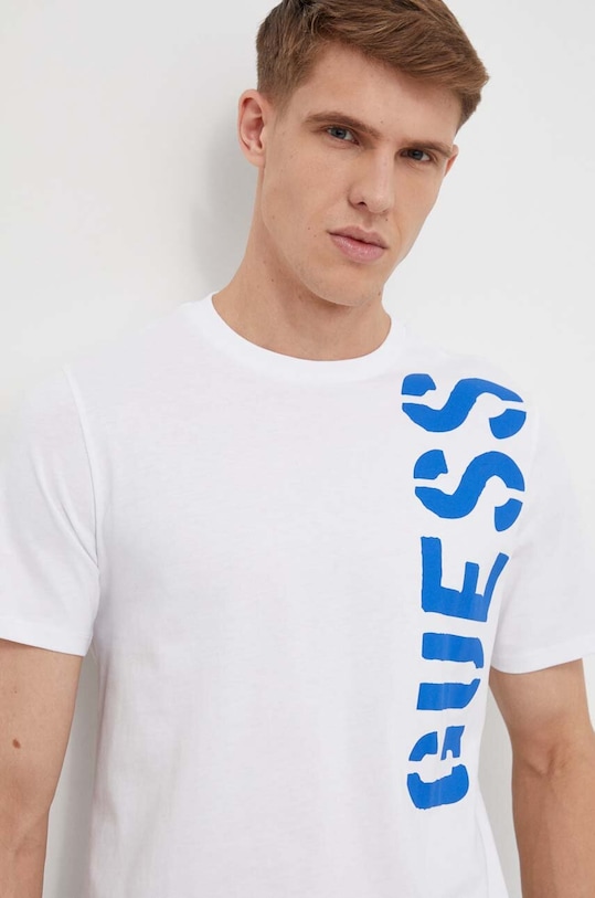 Bavlnené tričko Guess biela F4GI04.I3Z14