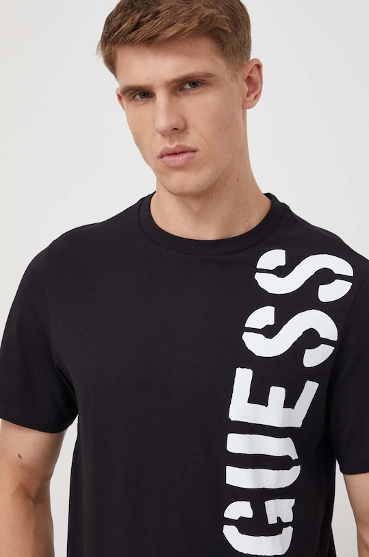 Odzież Guess t-shirt bawełniany F4GI04.I3Z14 czarny