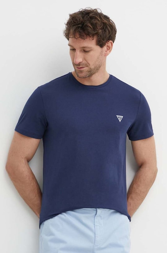 Guess t-shirt CALEB z elastanem granatowy U97M00.KCD31