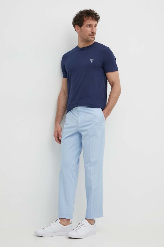 Guess tricou U97M00.KCD31 bleumarin SS24