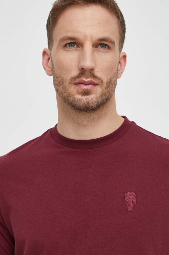 Karl Lagerfeld t-shirt bordowy 534221.755055