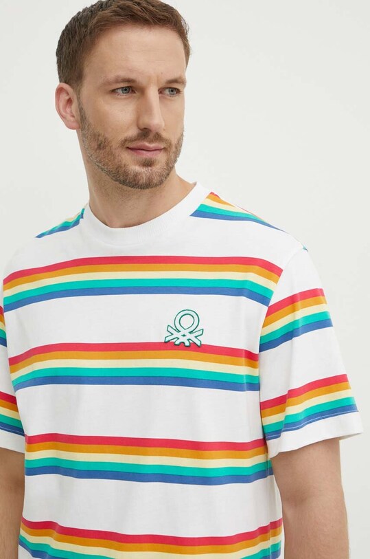Бавовняна футболка United Colors of Benetton барвистий 37IJU108Y