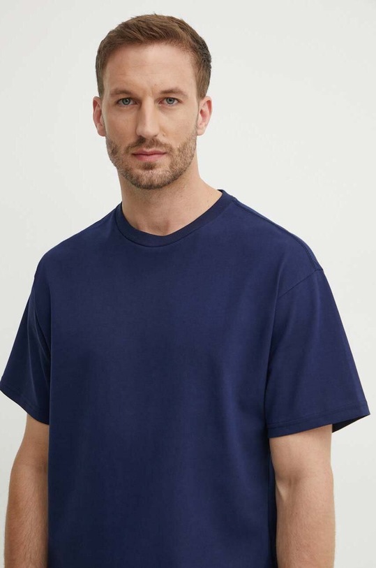 United Colors of Benetton t-shirt bawełniany bawełna granatowy 3MI6U108T