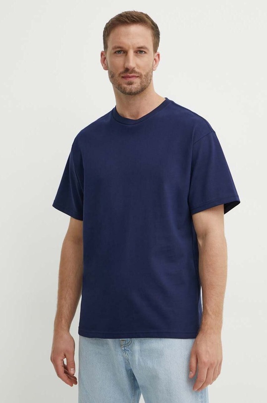 United Colors of Benetton t-shirt bawełniany granatowy 3MI6U108T