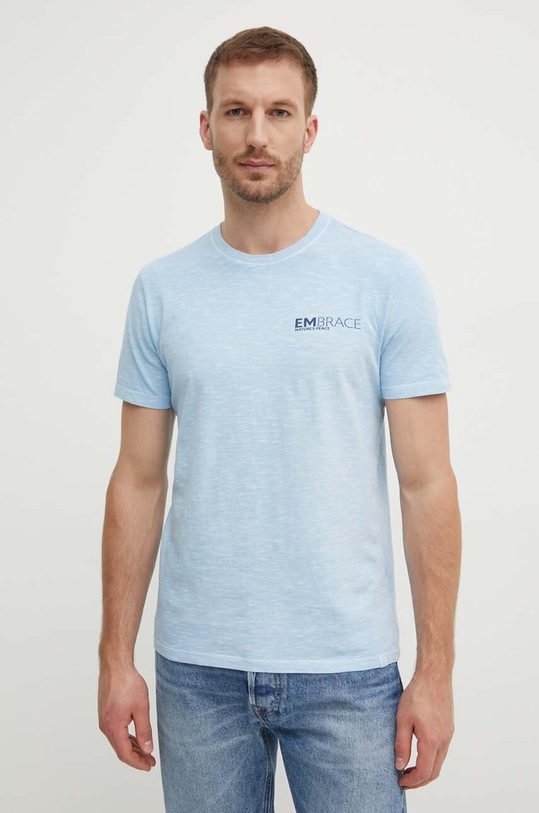 Odzież United Colors of Benetton t-shirt bawełniany 3F98U1092 niebieski