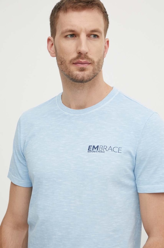 United Colors of Benetton t-shirt bawełniany 3F98U1092 niebieski