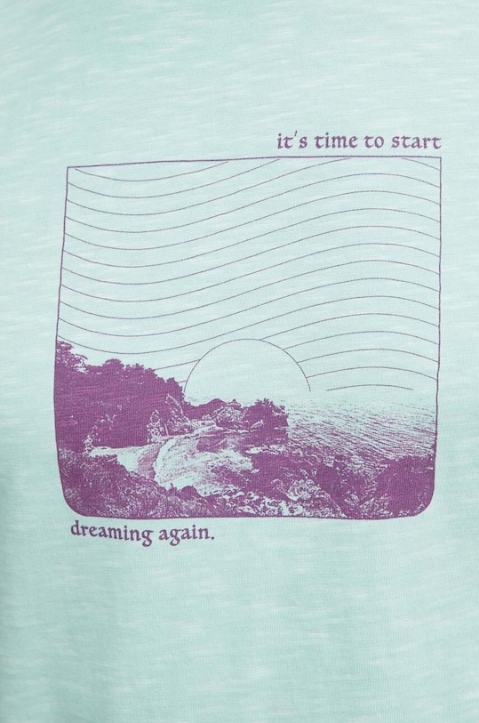 United Colors of Benetton t-shirt bawełniany 3F98U1092 turkusowy