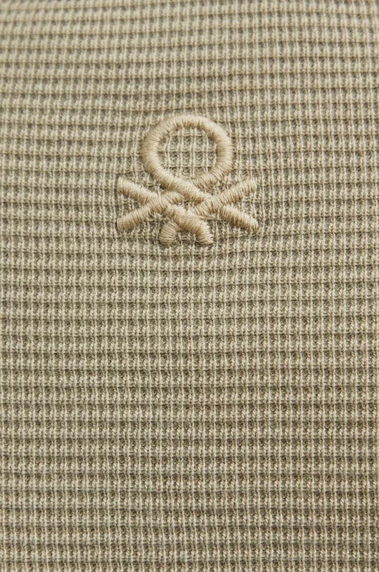 United Colors of Benetton t-shirt bawełniany 3EQWU108S zielony