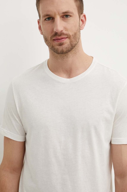 United Colors of Benetton t-shirt bawełniany beżowy 3P7XU1058