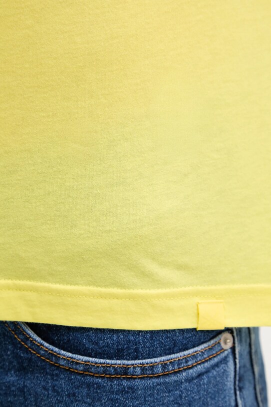 United Colors of Benetton pamut póló sárga 3P7XU1058