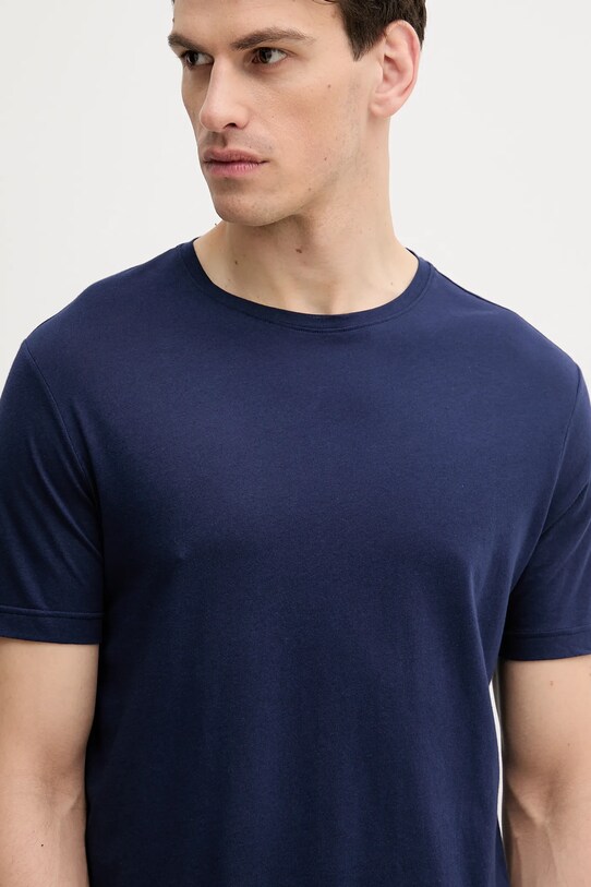 United Colors of Benetton pamut póló sötétkék 3P7XU1058