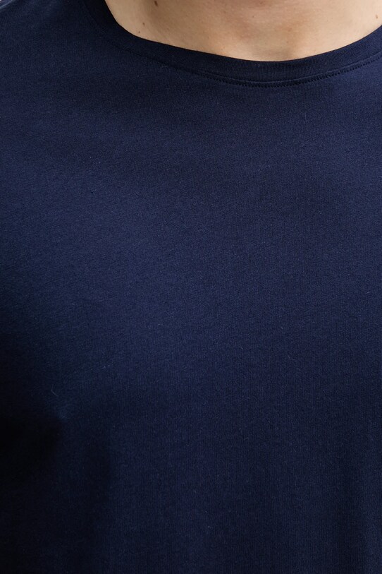 United Colors of Benetton pamut póló 3P7XU1058 sötétkék