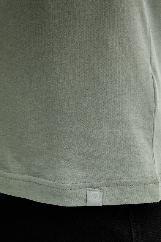 United Colors of Benetton pamut póló 3P7XU1058 szürke