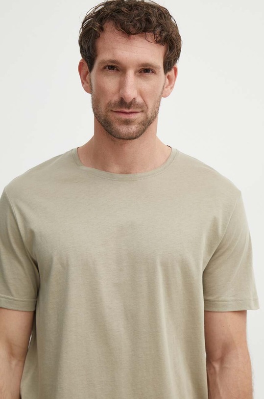 United Colors of Benetton t-shirt bawełniany zielony 3P7XU1058