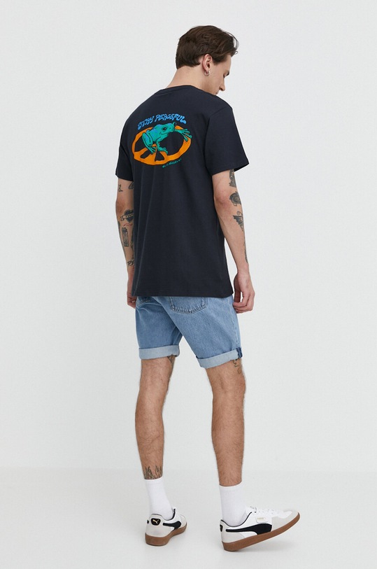 Quiksilver tricou din bumbac print negru AQYZT09541