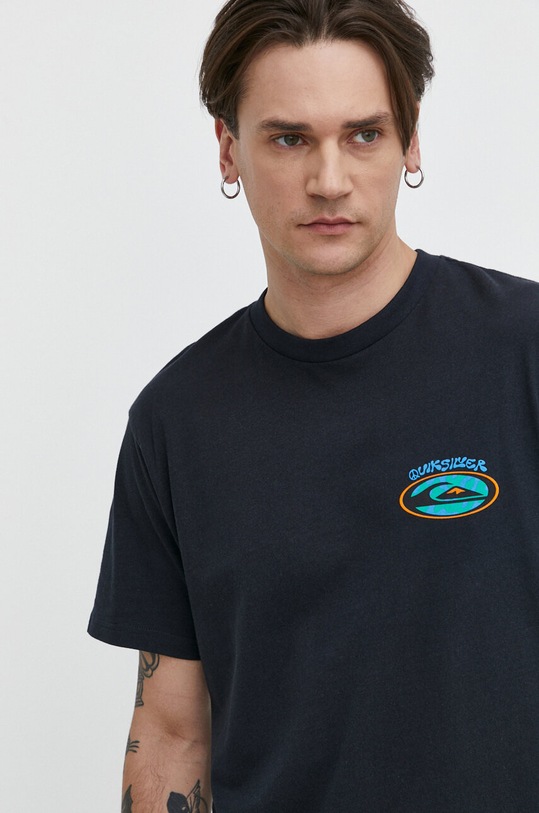 Quiksilver tricou din bumbac negru AQYZT09541