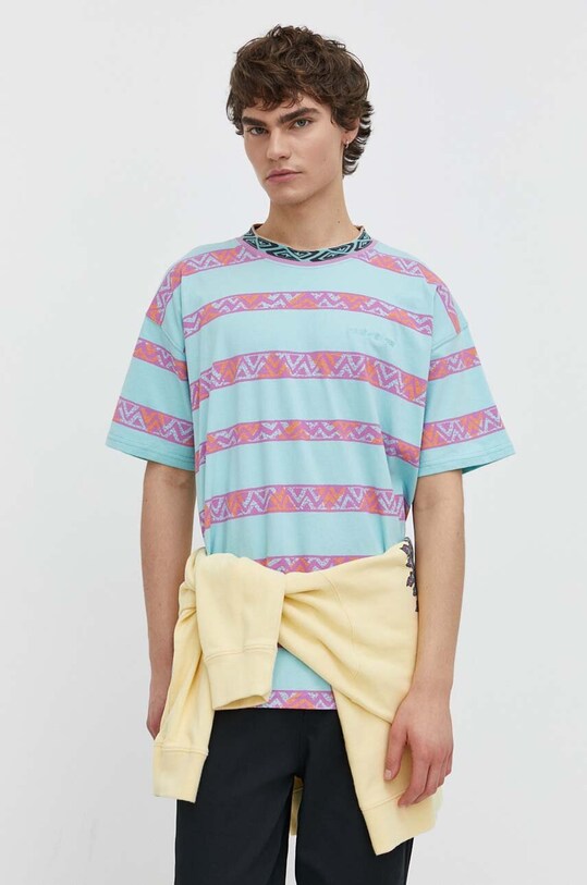 Pamučna majica Quiksilver Planet friendly tirkizna EQYKT04340