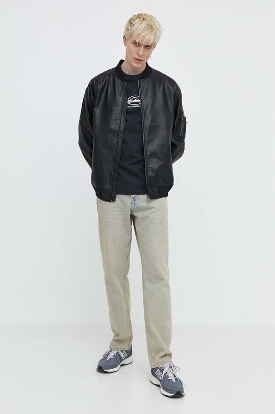 Quiksilver tricou din bumbac AQYZT09545 negru SS24