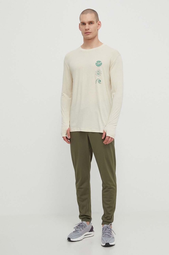 Quiksilver futós hosszú ujjú felső Coastal EQYKT04312 bézs SS24