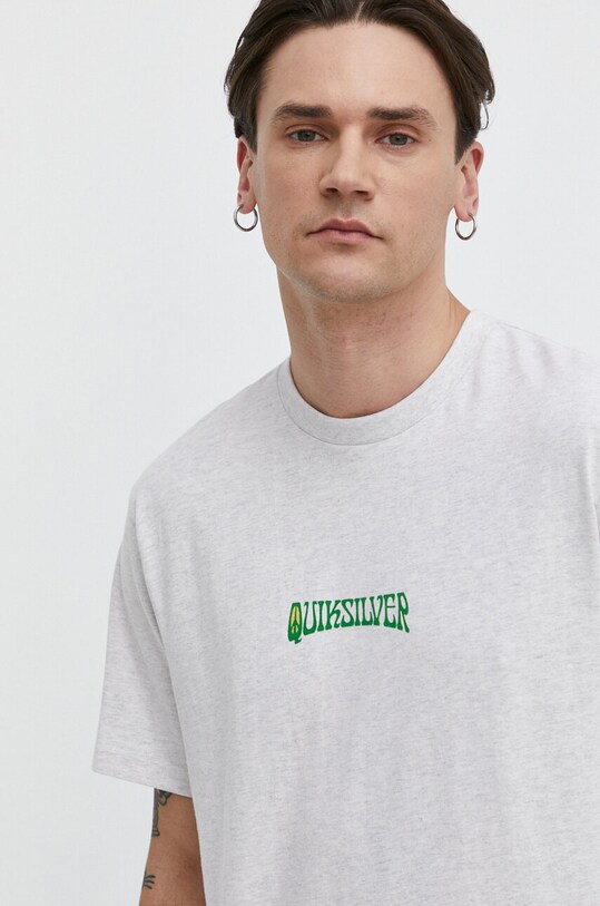 Îmbrăcăminte Quiksilver tricou din bumbac AQYZT09543 gri