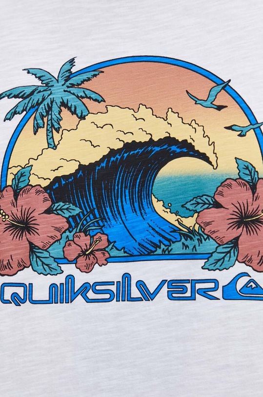 Quiksilver tricou din bumbac EQYZT07676 alb