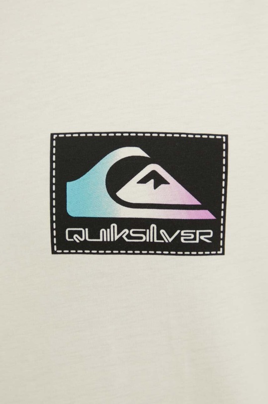 Quiksilver t-shirt bawełniany EQYZT07605 beżowy