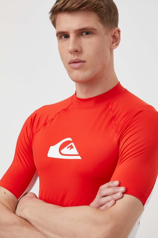 Quiksilver t-shirt elasztánnal piros AQYWR03141