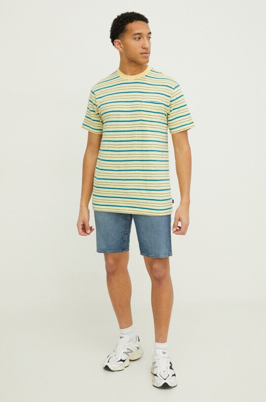 Бавовняна футболка Quiksilver AQYKT03109 жовтий SS24