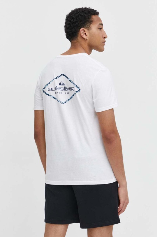 Oblečenie Bavlnené tričko Quiksilver EQYZT07667 biela