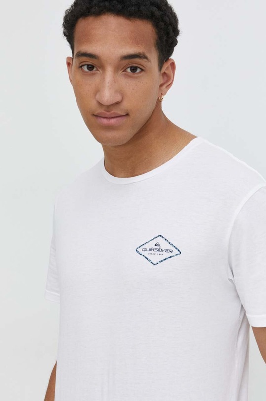 Bavlnené tričko Quiksilver biela EQYZT07667