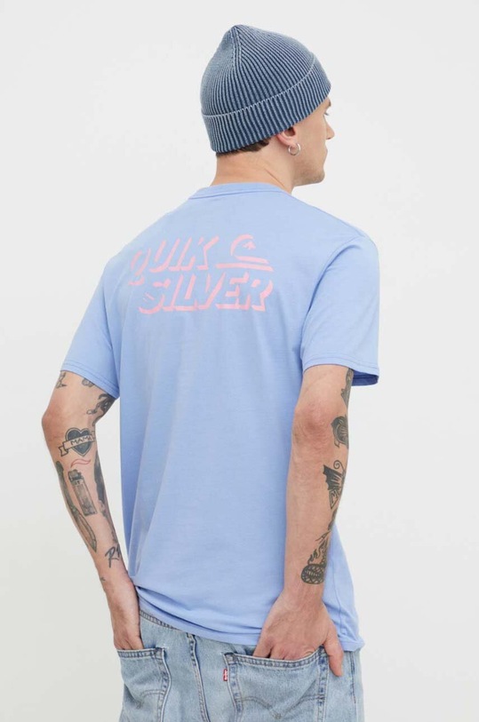 Îmbrăcăminte Quiksilver tricou din bumbac EQYZT07665 albastru
