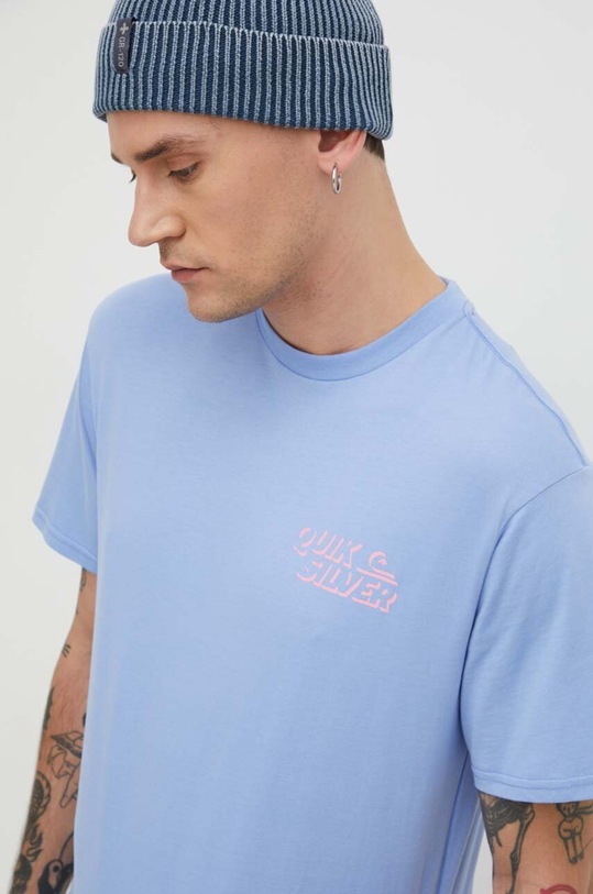 Quiksilver tricou din bumbac albastru EQYZT07665