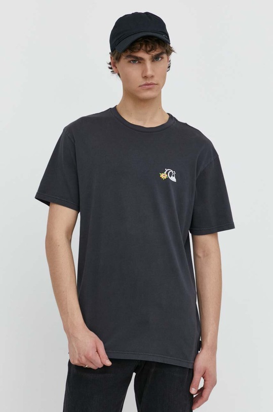 Одяг Бавовняна футболка Quiksilver AQYZT09554 сірий