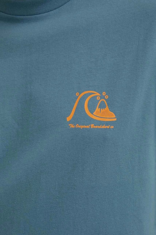 Bavlněné tričko Quiksilver AQYZT09560 modrá