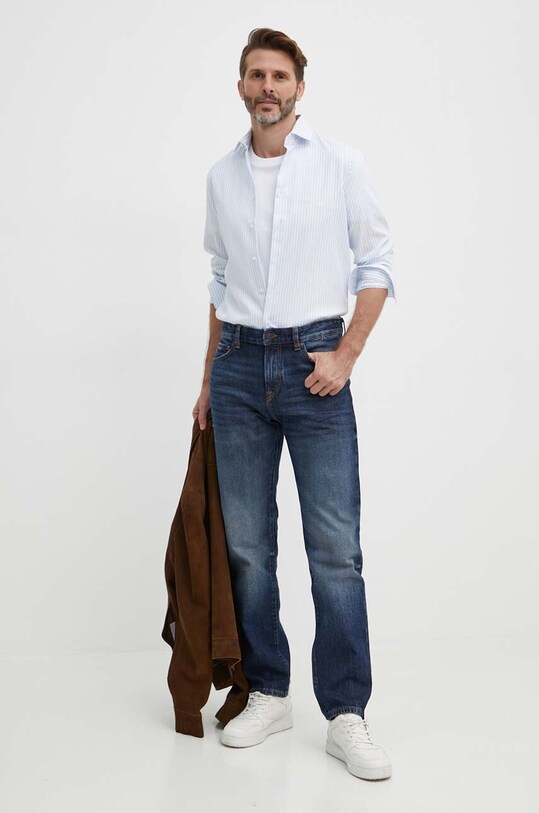Одежда Хлопковая футболка Pepe Jeans SINGLE CLIFORD PM509367 белый