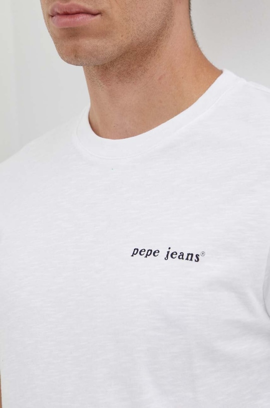 Pepe Jeans tricou din bumbac CLAUS alb PM509368