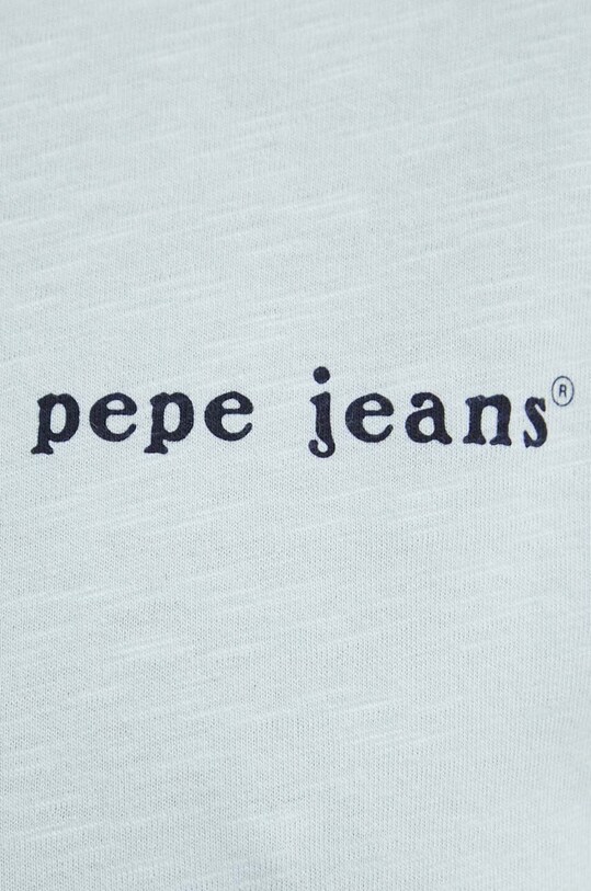 Хлопковая футболка Pepe Jeans CLAUS PM509368 голубой