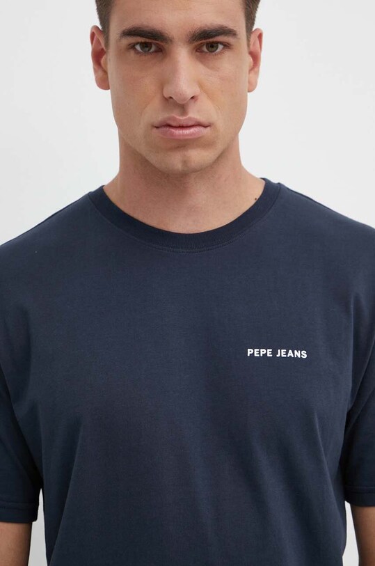Бавовняна футболка Pepe Jeans CALLUM темно-синій PM509370